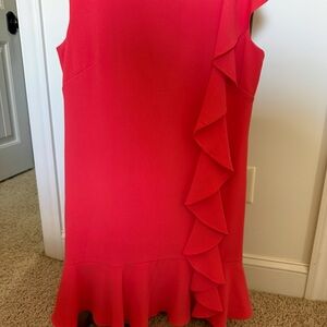 Jessica Howard Red Ruffle Mini Dress